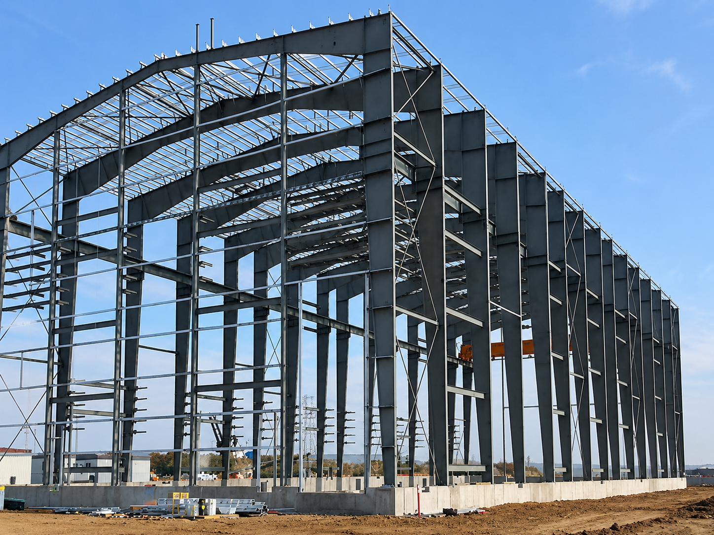 MS fabricated structure motorised drive and control installation — operational view